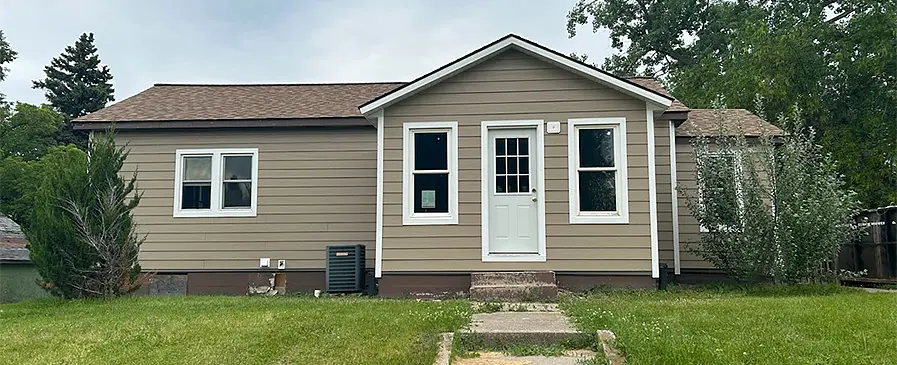 Curbside photograph outside of Webster house